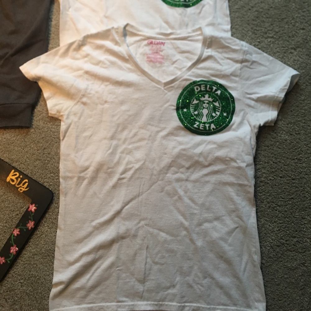 Delta Zeta Starbucks (tall/grande) shirts